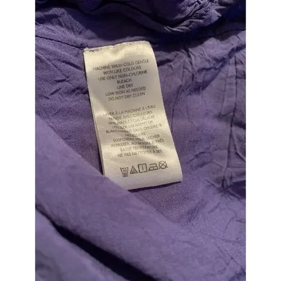 Free People Embroidered Bohemian Western Babydoll Mini Dress Periwinkle Sz M - Picture 13 of 13